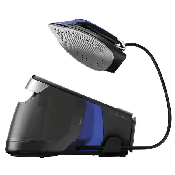 Statie de calcat BEKO SGA9130B, 3000W, 600g/min, 1.8l, talpa SteamGlide, igienizeaza 99,9% din bacterii, cu abur puternic, Smart-Hygiene si iluminare LED, Albastru-Negru