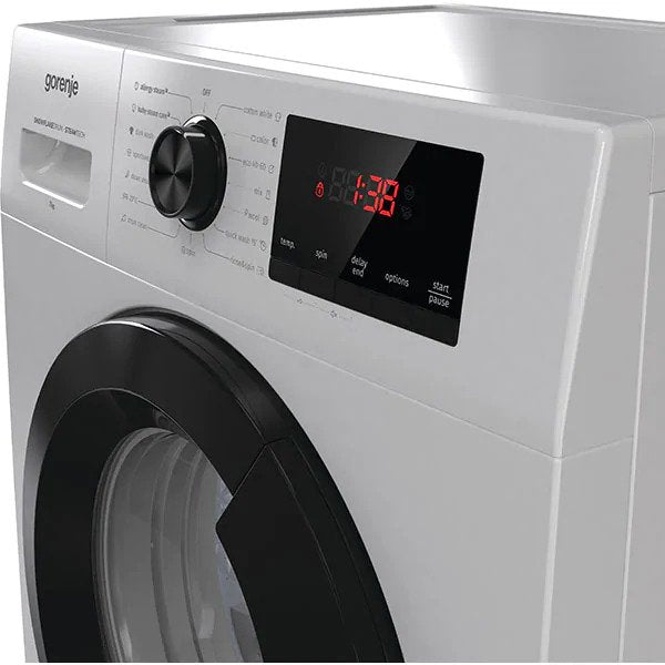 Masina de spalat rufe frontala GORENJE WHP72EAS, 7 kg, 1200rpm, Clasa A+++, Argintiu deschis