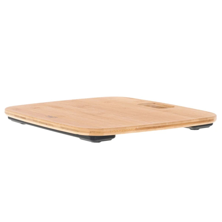 Cântar de Baie Adler AD 8173, Bambus Natural, 150 kg, Precizie 100 g, Afișaj LCD, Auto ON/OFF