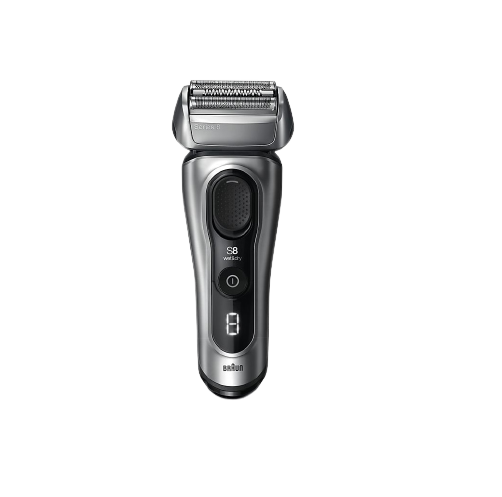 Aparat de Ras BRAUN Series 8 8517s, Wet & Dry, Autonomie 60 Min, 4 Elemente de Taiere, Argintiu