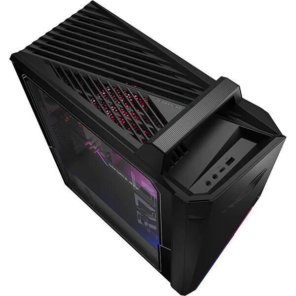 Sistem Desktop Gaming ASUS ROG Strix GT15 G15CF-71270F0010, Intel Core i7-12700F pana la 4.9GHz, 16GB, 1TB + SSD 512GB, NVIDIA GeForce RTX 3060 12GB, Free DOS, Negru