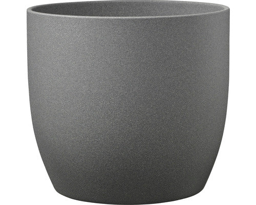 Masca Ghiveci Soendgen Stone Ceramica Ø 16 Cm H 15 Cm Gri Inchis