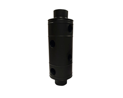 Burlan Recuperator Negru Cu Gauri Ø120 Mm