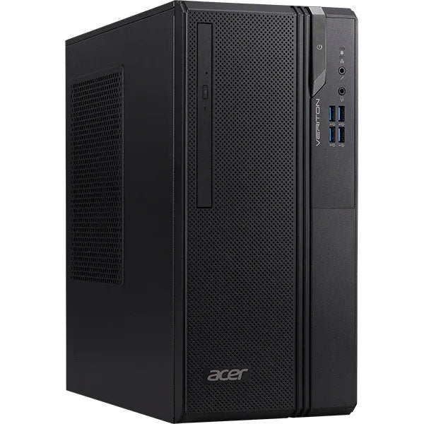 Sistem Desktop ACER Veriton Essential ES2740G, Intel Core i3-10100 pana la 4.3GHz, 8GB, SSD 256GB si HDD 1TB, Intel UHD Graphics 630, Windows 10 Home