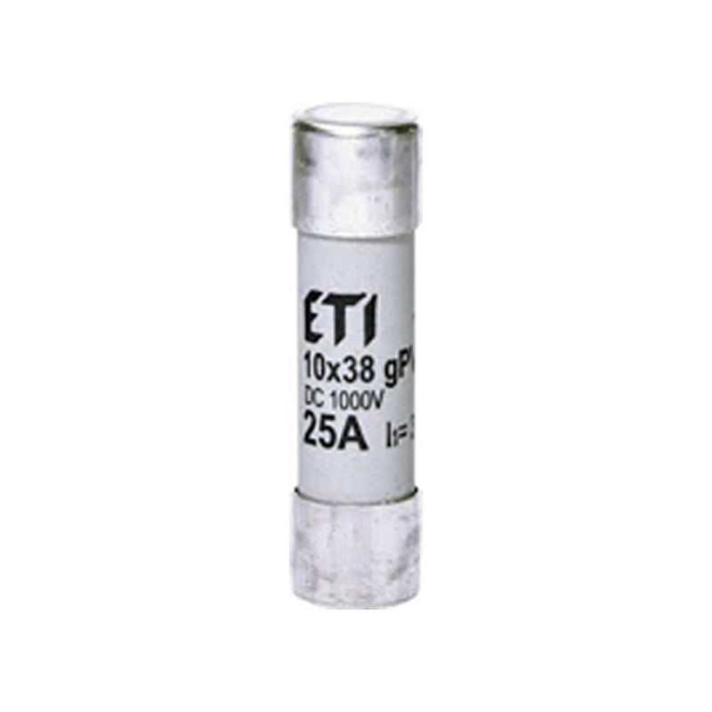 Siguranta fuzibila ETI CH 10x38 gPV 25A 1000V pentru panouri fotovoltaice