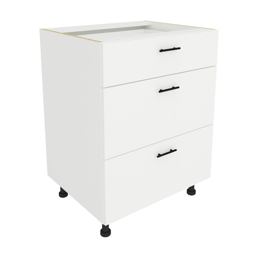 Corp Baza haaus, 3 Sertare, Alb, 60 x 50 x 80 cm