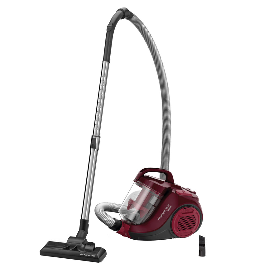 Aspirator fara sac Rowenta Swift Power Cyclonic RO2910EA, 750W, 3 niveluri de filtrare, acoperire 7.5m, motor Effitech, rosu