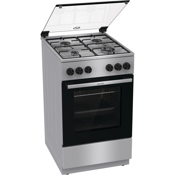 Aragaz GORENJE GGI5A22XH, 4 arzatoare, gaz, L 50 cm, Inox