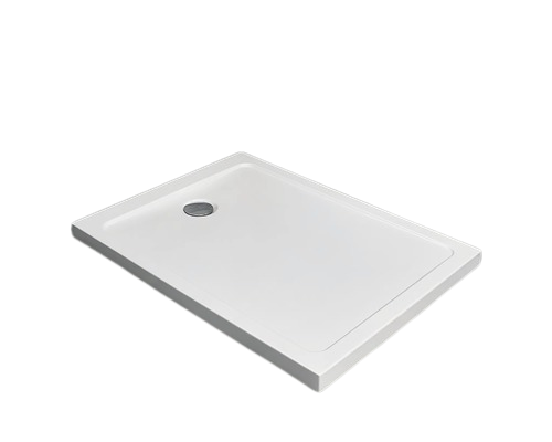 Cadita de Dus Dreptunghiulara Radaway Doros 80x140x5,5 cm Acril Alb SDRF1480-01