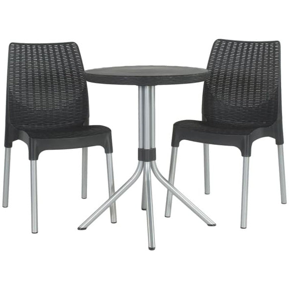 Set mobilier de exterior Chelsea Keter, grafit, 223562, 60 x 60 x 75 cm