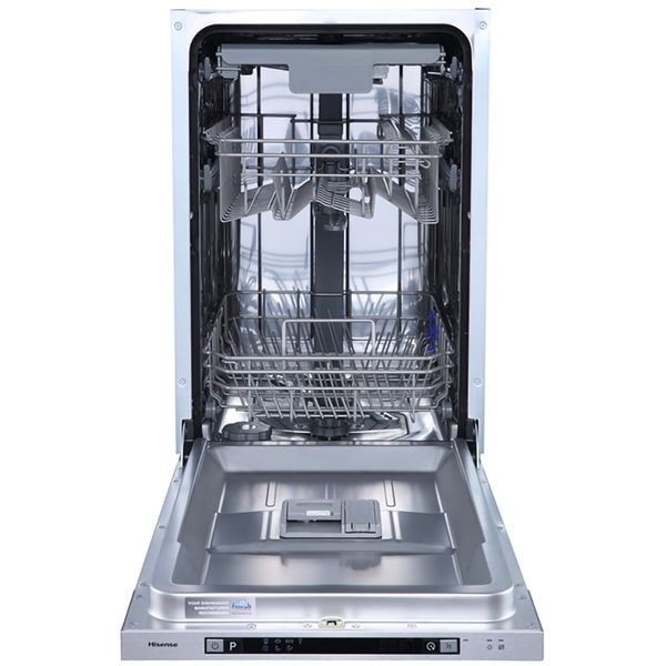 Masina de Spalat Vase Incorporabila HISENSE HV523E10, 10 Seturi, 7 Programe, 45 cm, Clasa E, Panou Comanda Inox