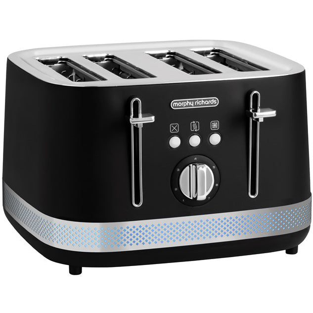 Prajitor paine MORPHY RICHARDS Illumination 248020EERROM, 1800W, 4 felii, negru-argintiu