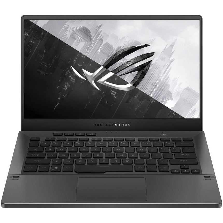 Laptop Gaming ASUS ROG Zephyrus G14 GA401QM cu procesor AMD Ryzen™ 9 5900HS, 14", QHD, 120Hz, 16GB, 1TB SSD, NVIDIA® GeForce RTX™ 3060 6GB, No OS, Eclipse Gray