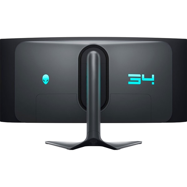 Monitor Gaming Curbat QD-OLED DELL Alienware AW3423DWF 34", 4K UHD (3440x1440), 165Hz, 0.1ms GTG, AMD FreeSync™ Premium Pro, VESA AdaptiveSync, DisplayHDR TrueBlack 400, Hub USB, HDMI, 2x DisplayPort, Pivot, VESA, negru