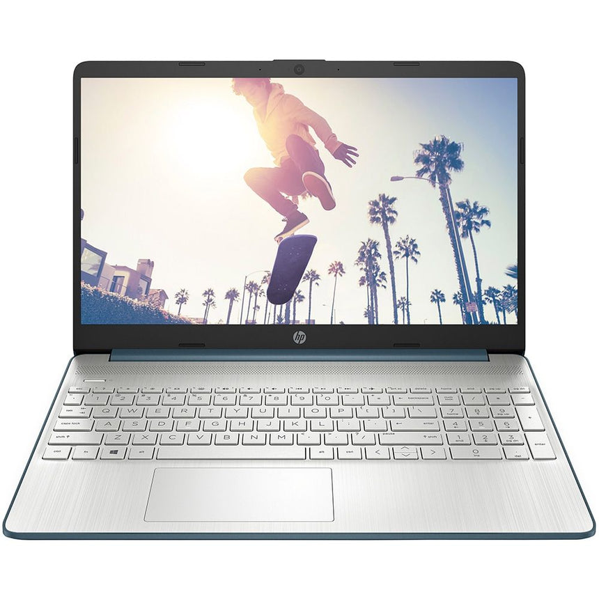 Laptop HP 15s-eq3008nq cu procesor AMD Ryzen™ 7 5825U pana la 4.50 GHz, 15.6", Full HD, 16GB, 512GB SSD, AMD Radeon™ Graphics, Free DOS, Spruce Blue