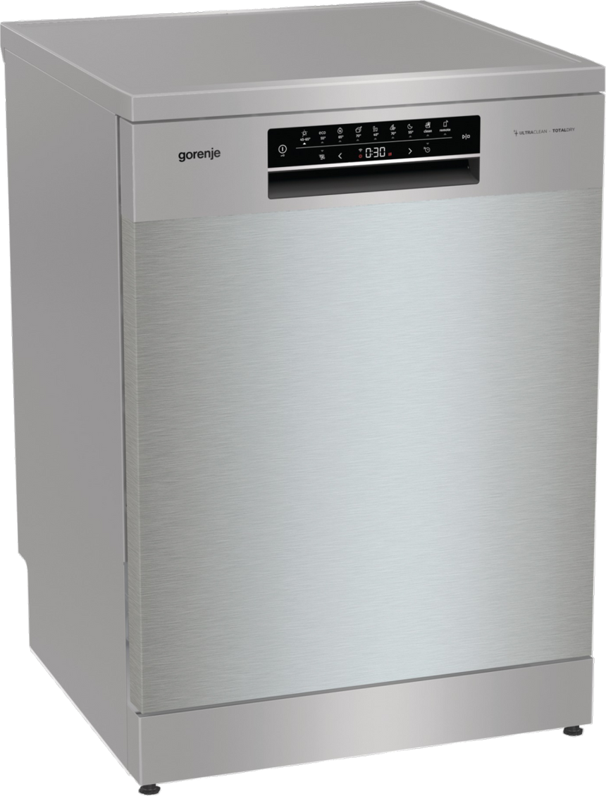 Masina de Spalat Vase GORENJE GS673C60X, 16 seturi, 7 programe, 60 cm, Clasa C, Argintiu