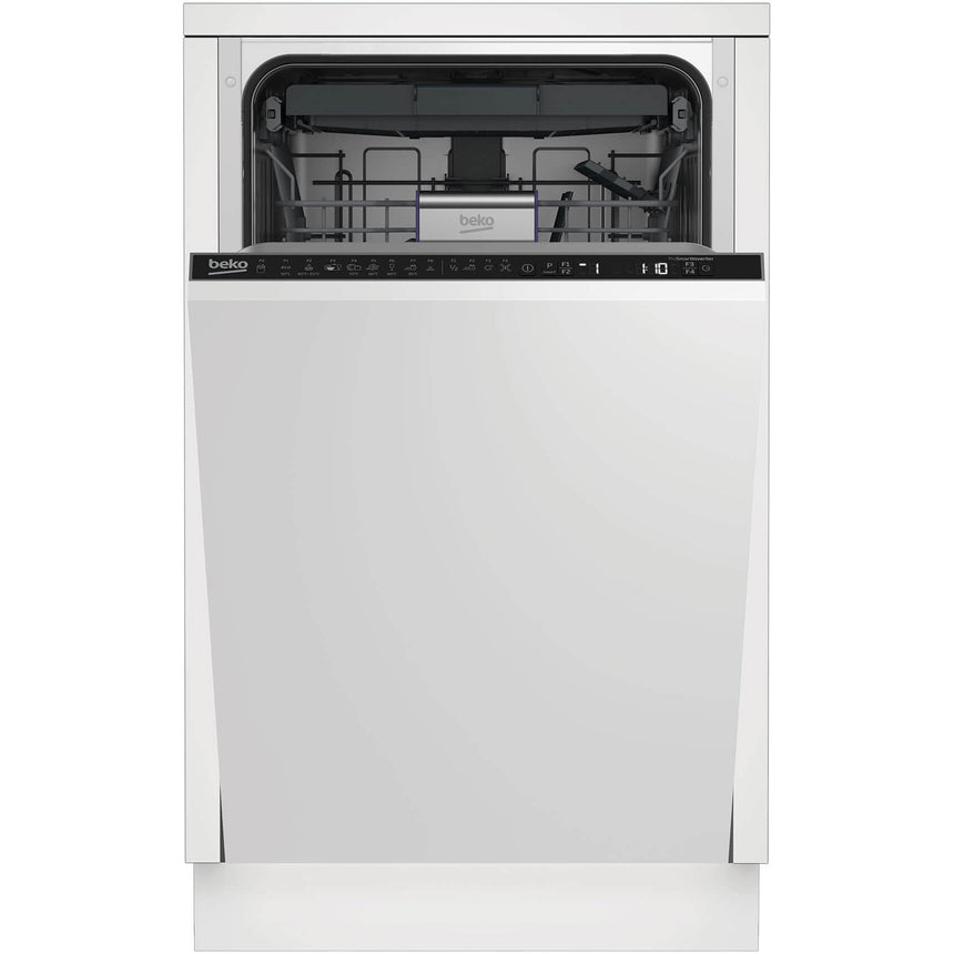 Masina de spalat vase incorporabila Beko DIS28120, 11 seturi, 8 programe, Clasa E, Motor ProSmart Inverter, AquaIntense, Fast+, HalfLoad, 45 cm