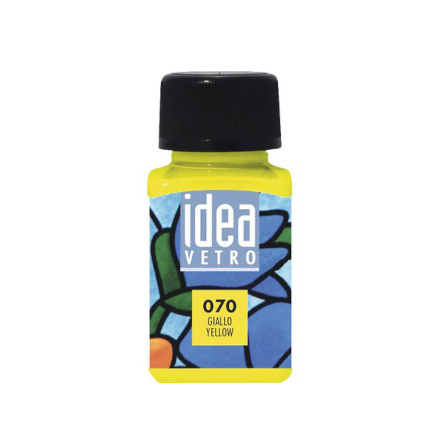 Vopsea pentru Pictura Sticla Idea Vetro Maimeri - Yellow - 60 ml