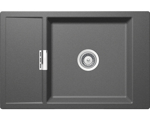 Chiuveta Bucatarie Cu O Cuva Schock Mono D-100xs 78x51 Cm, Cu Picurator, Reversibila, Cristadur Stone