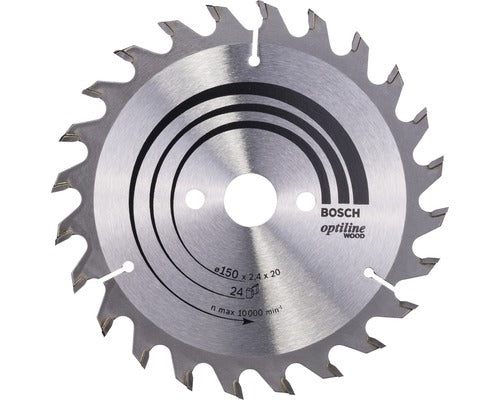 Disc Fierastrau Circular Bosch Zubehör Optiline Wood Ø150x2,4x20 Mm 24 Dinti