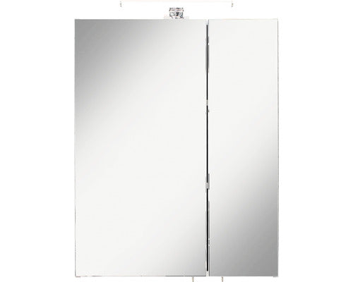 Dulap baie cu oglinda pelipal Quickset 354, iluminare LED, PAL, 55x20x70 cm alb