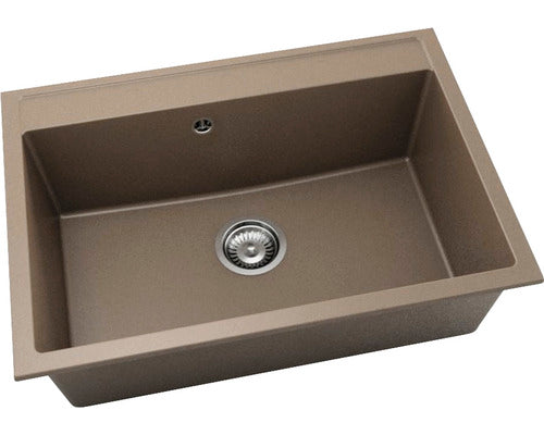 Chiuveta Bucatarie Cu O Cuva Fat Avangard 231 70x49 Cm, Fara Picurator, Fatgranit Frappe