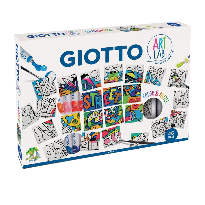 Set creativ 46 piese Color & Puzzle Art Lab Giotto