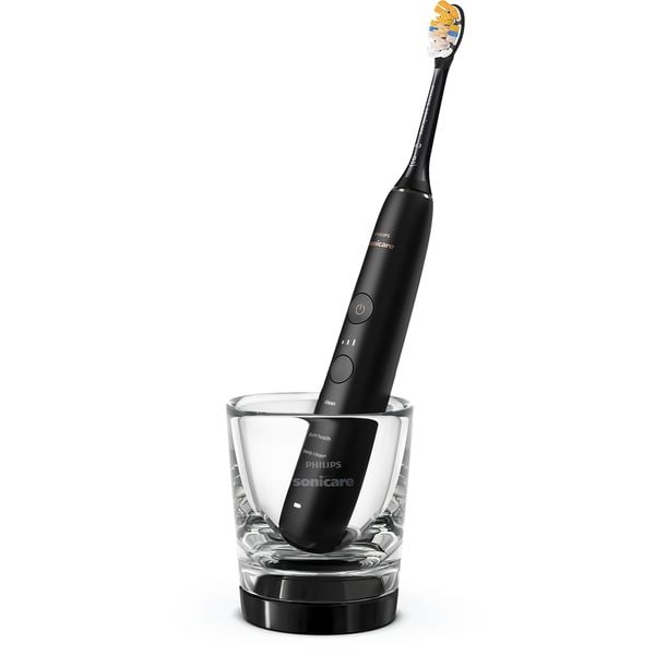 Periuta de Dinti Electrica PHILIPS Sonicare Diamond Clean HX9911/17, 62000 Miscari/min, Curatare 3D, 4 Programe, 1 Capat, Negru