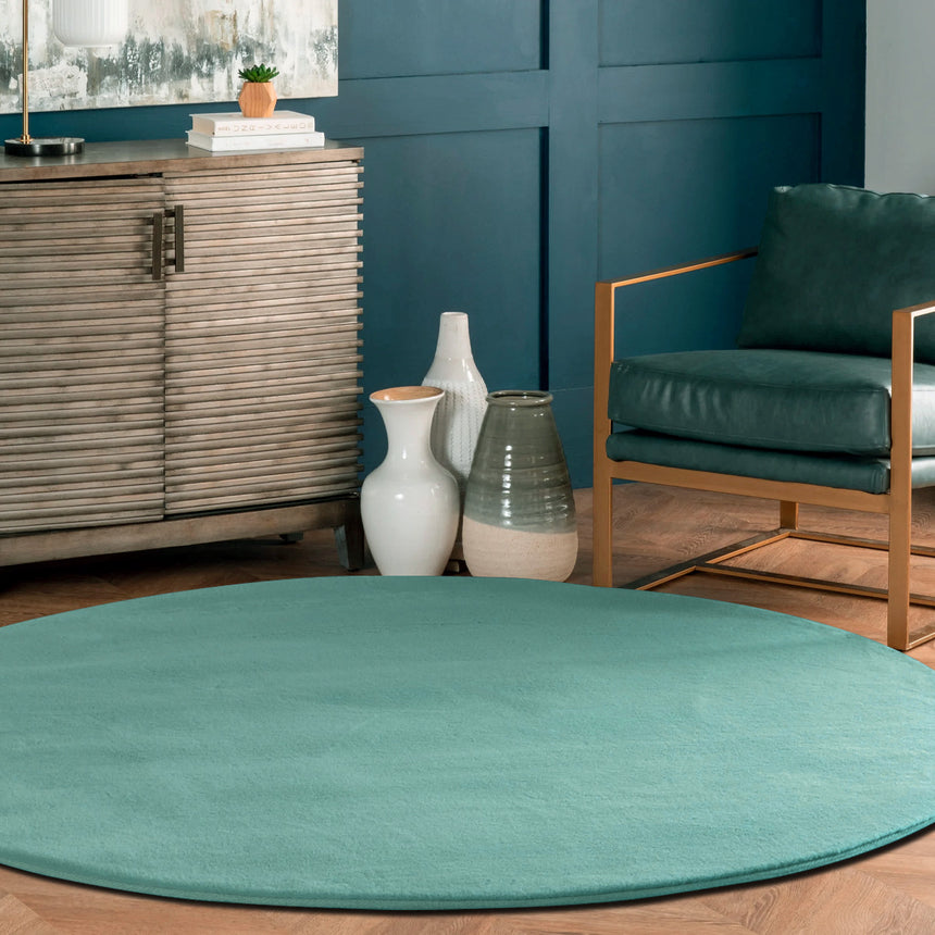 Covor Romantic 080 rotund verde menta