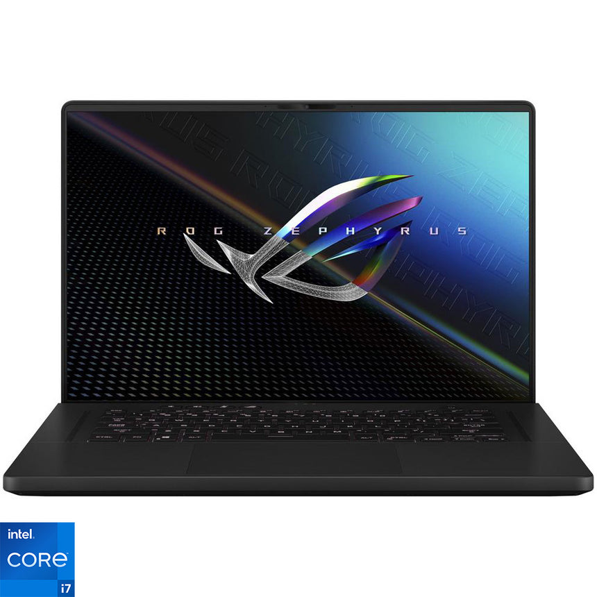 Laptop Gaming ASUS ROG Zephyrus M16 GU603HM cu procesor Intel® Core™ i7-11800H, 16", WQXGA, 165Hz, 16GB, 512GB SSD, NVIDIA® GeForce RTX™ 3060 6GB, No OS, Off Black