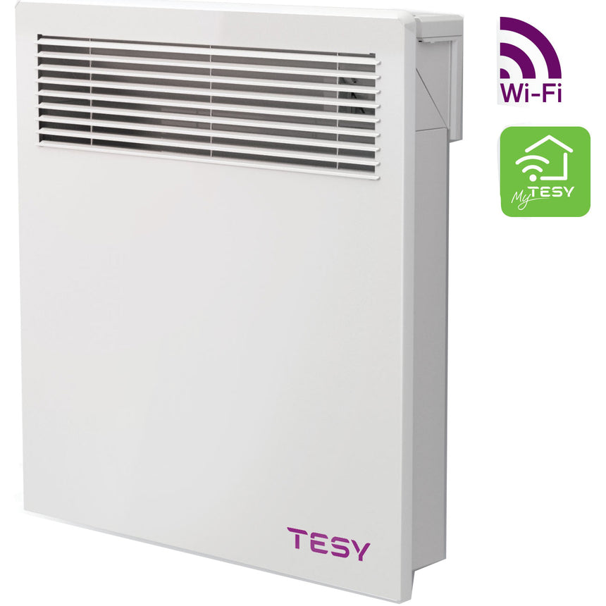 Convector de perete TESY LivEco Cloud, 500W, control prin internet, aplicatie myTesy,f unctie AIRSAFE, CN 051 050 EI CLOUD AS W