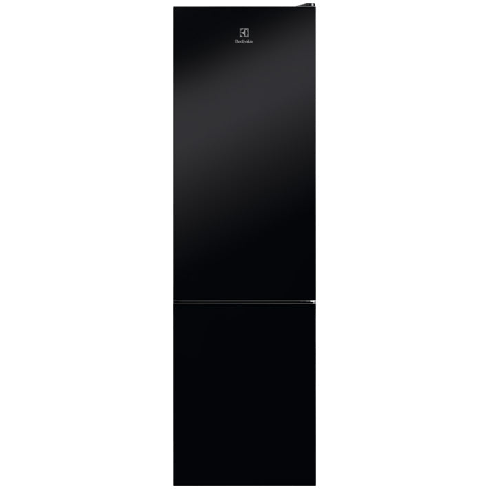 Combina frigorifica Electrolux LNT7ME36K2, 366 l, No Frost, Control electronic, Multi Flow, Iluminare LED, Clasa E, H 201 cm, Sticla neagra
