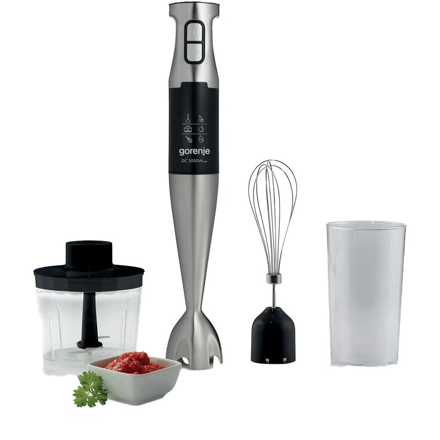 Mixer Vertical GORENJE HBX1000E, 0.7l, 1000W, Viteza Variabila, Argintiu-Negru