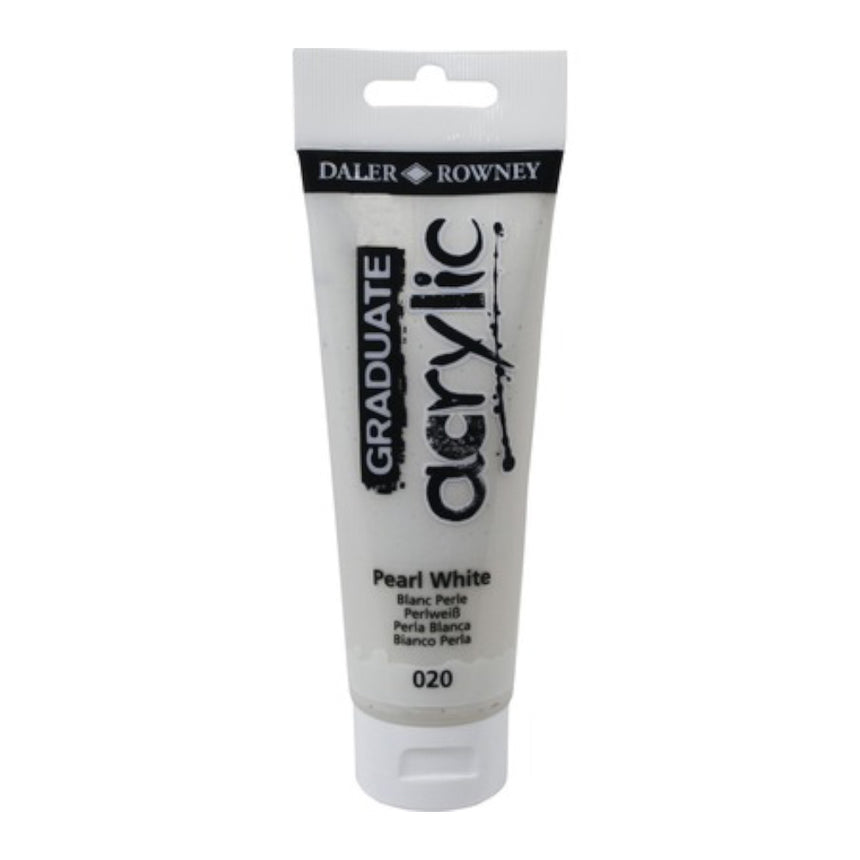 Culoare acrilica Graduate Daler Rowney - Pearl White - 120 ml
