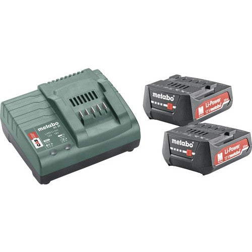 Set 2 acumulatori & statie de incarcare Metabo SC 30 Basic 12V, capacitate 2x 2,0Ah Li-Ion
