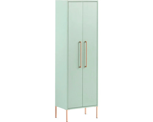 Dulap Baie Sari 450, 2 Usi, PAL, 46,2x154,7 cm, Verde Menta