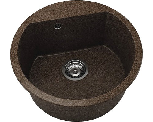 Chiuveta Bucatarie Rotunda Fat Avangard 223 Ø51 Cm, Granixit Nutshell