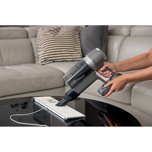 Aspirator Vertical HISENSE Hi-Move IV HVC6464A, 0.5l, 25.2V, Autonomie maxima 60 min, Argintiu-Gri