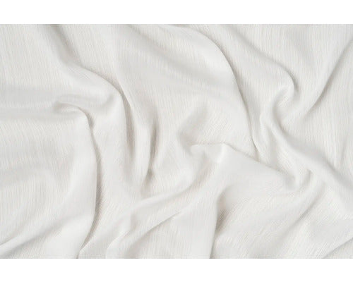 Perdea Cu Rejansa Multifunctionala Voile, Voal Ignifugat, Uni Alb 300x245 Cm