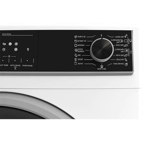 Uscator de rufe SHARP KD-HHH8S7GW2-EE, Pompa de caldura, 8 kg, 15 programe, Clasa A++, Alb