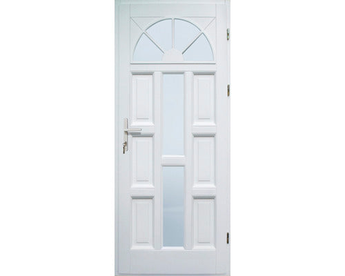 Usa Lemn Exterior 1/2 Molid Alb 90x210 Cm Dreapta