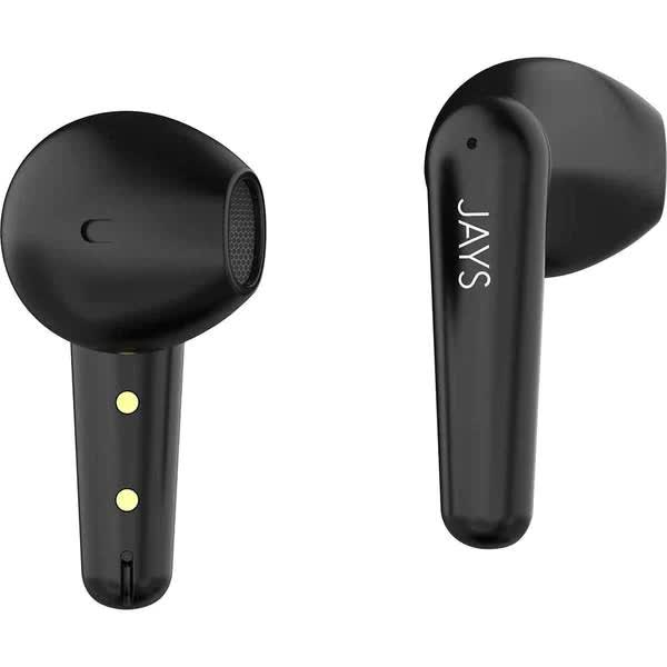 Casti JAYS t-Six, True Wireless, Bluetooth, In-Ear, Microfon, Negru