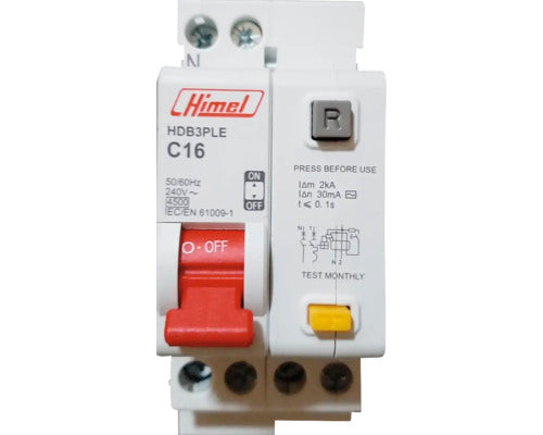 Disjunctor Diferential Himel Rcbo 1p+n 16a 4, 5ka, Curba C