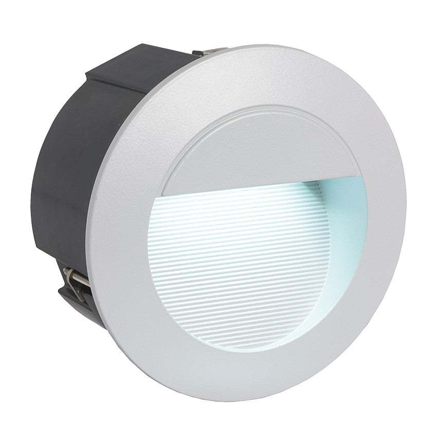 Spot exterior incastrabil Zimba-LED, EGLO, LED, 2.5W, 320lm, lumina neutra, aluminiu, argintiu, IP65