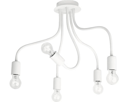 Lustra Flex E27 Max. 5x60w, Alb