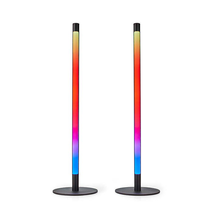 Set 2 veioze inteligente, NEDIS, LED 36W, 600lm, Metal, 55cm