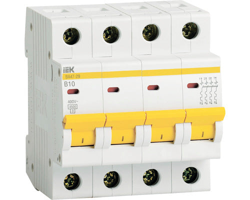 Disjunctor Electric Modular Iek 4p 10a 4, 5ka, Curba B