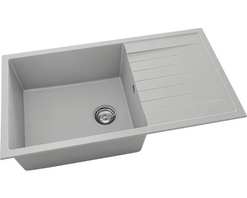 Achiuveta Bucatarie Cu O Cuva Fat Avangard 229 90x49 Cm, Cu Picurator, Reversibila, Fatgranit Grey