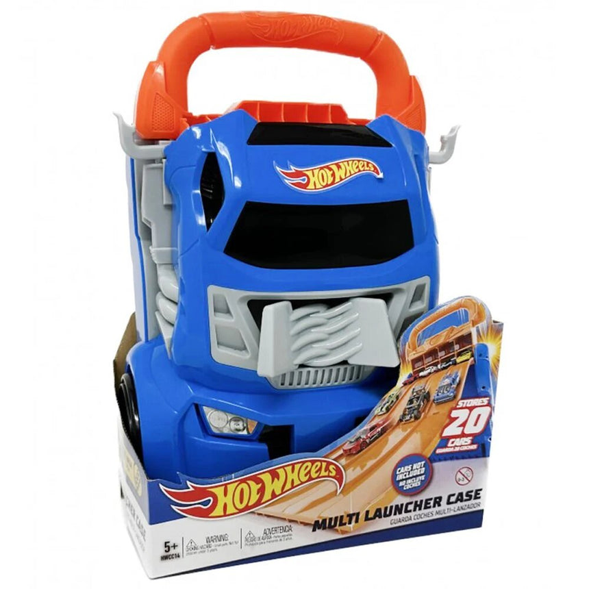 Cutie de Depozitare 2 in 1, Hot Wheels, Launcher and Race, Albastru-Portocaliu
