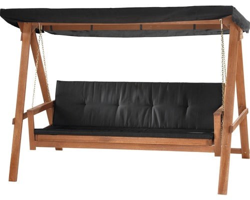 Balansoar Gradina Hollywood Garden Place Lemn 235x120x178 3 Locuri Maro